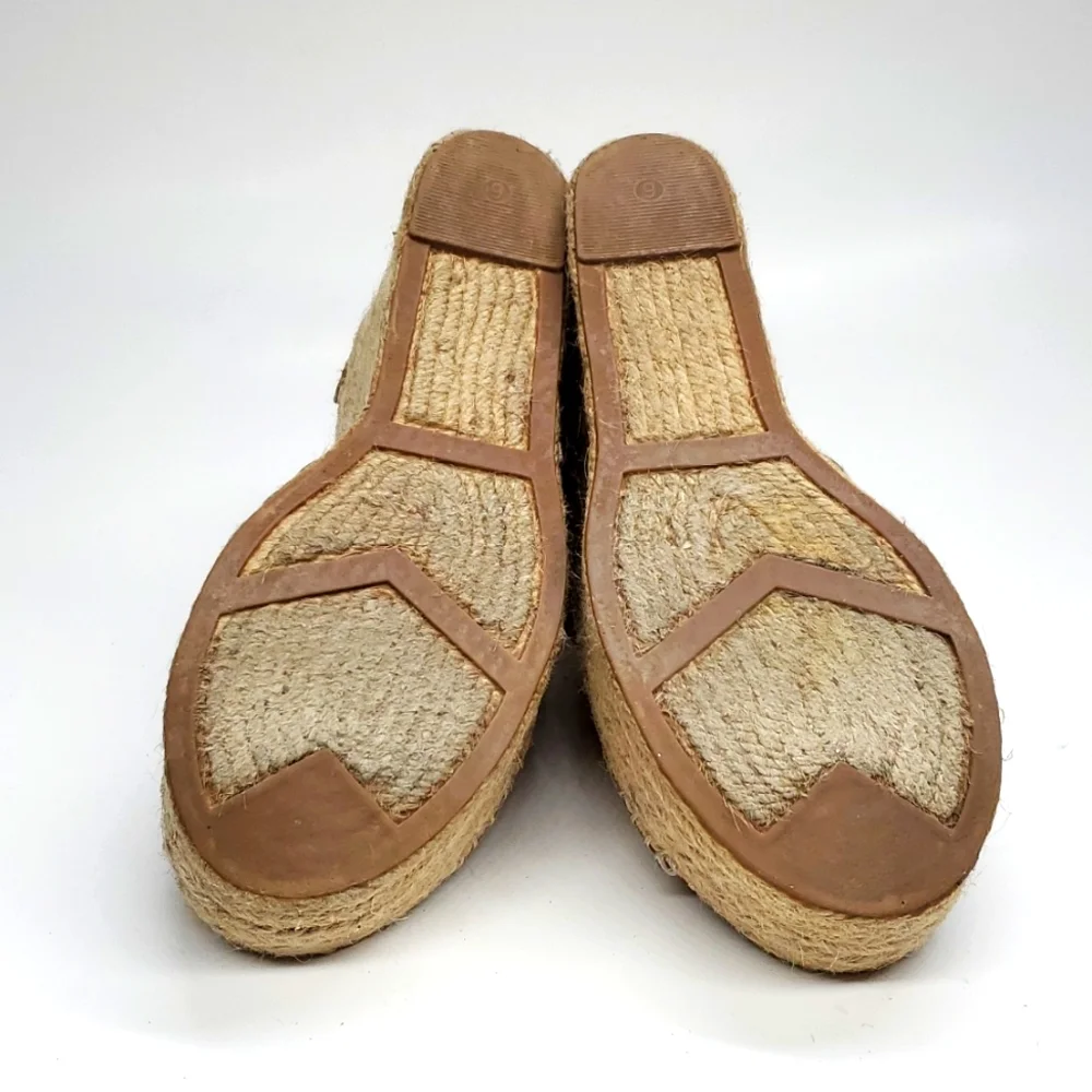 Marc Fisher MLANNIE Ankle Strap Platform Espadrilles 6M